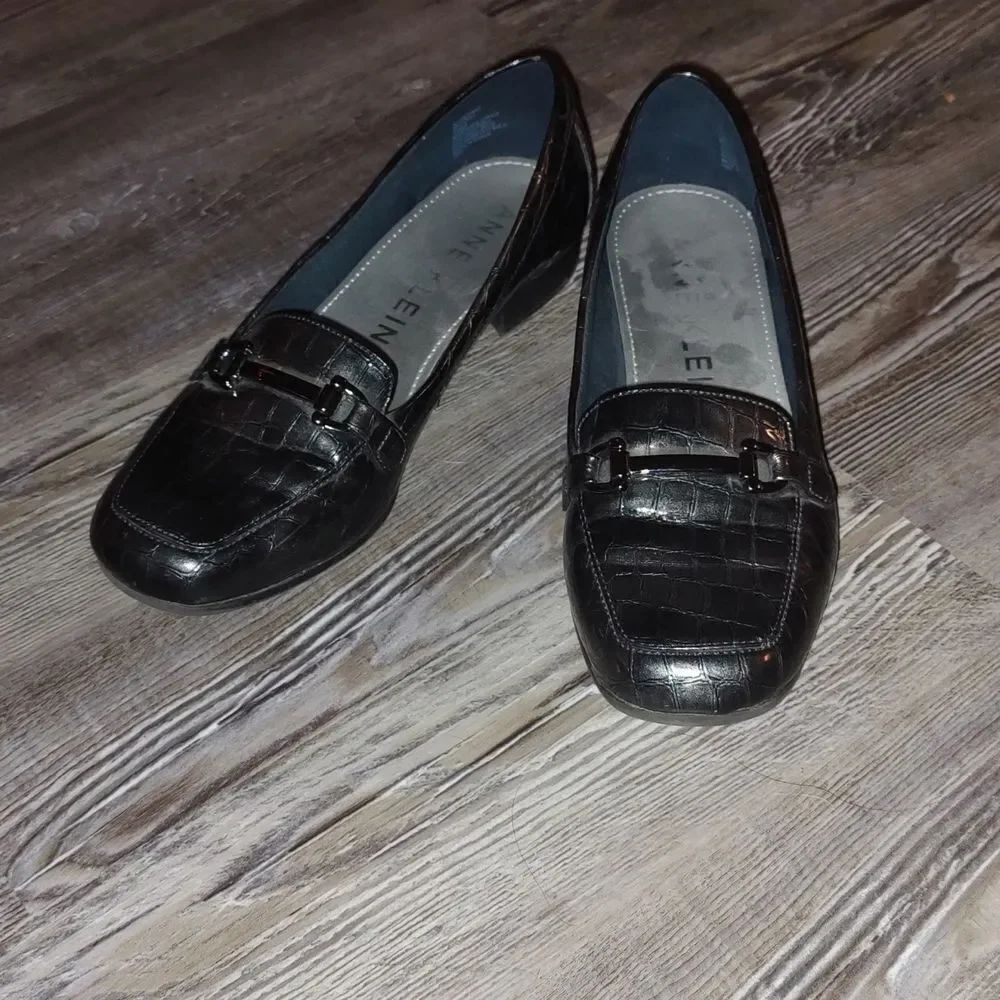 Anne Klein Flex Varina Pewter Loafer Sz 7.5